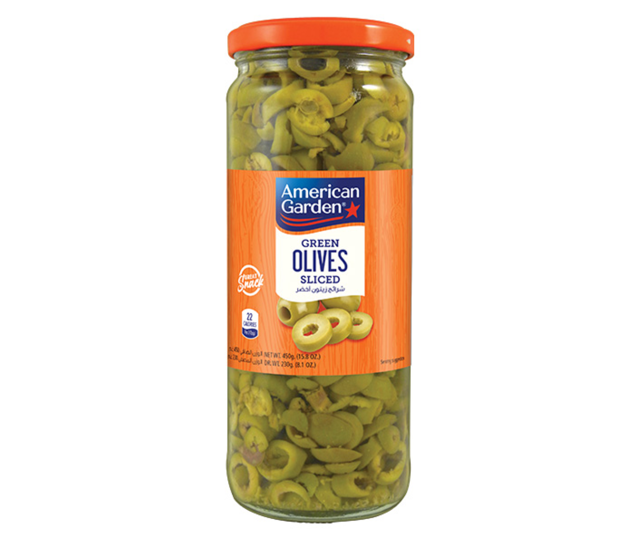 AMERICANA SLICED GREEN OLIVES 335G